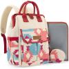 image:imageMontana West Wrangler Aztec Diaper Bag Backpack Western Backpacks for Moms Baby Essentials Bag with TwistLock Closure Insulated Pockets Portable Changing Pad Stroller Straps Pacifier CaseAztec Pink