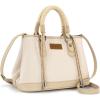 image:imageMontana West Wrangler Tote Bags for Women Medium Satchel Purse with Designer Braided Rope Top HandleTan