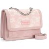 image:imageWrangler Flap Shoulder Bag for Women Vintage Floral Tooled Crossbody Purse with Chain StrapPink