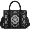 image:imageWrangler Tote Bag for Women Western Purse and Aztec Satchel HandbagAztec Black