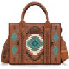 image:imageWrangler Tote Bag for Women Western Purse and Aztec Satchel HandbagAztec Brown