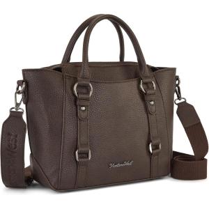 image:imageMontana West Small Tote Bag for Women Top Handle Handbag Trendy Crossbody PurseCoffee