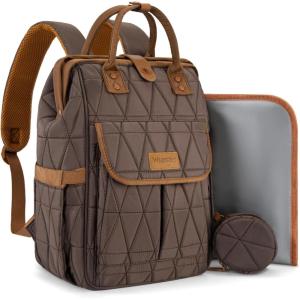 image:imageMontana West Wrangler Aztec Diaper Bag Backpack Western Backpacks for Moms Baby Essentials Bag with TwistLock Closure Insulated Pockets Portable Changing Pad Stroller Straps Pacifier CaseCoffee