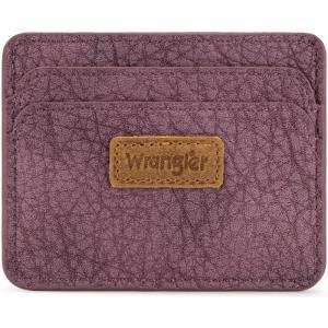 image:imageMontana West Wrangler Credit Card Holder for Women Wallet Card Case Small Ladies Female Pocket WalletDark Purple