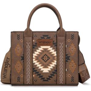 image:imageWrangler Tote Bag for Women Western Purse and Aztec Satchel HandbagAztec Khaki