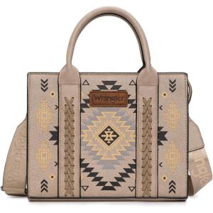 image:imageWrangler Tote Bag for Women Western Purse and Aztec Satchel HandbagAztec Light Khaki