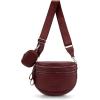 image:imageMontana West Crossbody Bags for Women Large Bum Bag Sling Belt Purse Fanny Packs with Adjustable Wide Strapburgundy