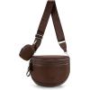 image:imageMontana West Crossbody Bags for Women Large Bum Bag Sling Belt Purse Fanny Packs with Adjustable Wide Strapchocolate