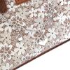 image:imageWrangler Medium Tote Bag for Women Lace Crossbody Top Handle Handbags Ladies Satchel Elegant Purse for Wedding GiftBrown