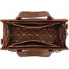 image:imageWrangler Medium Tote Bag for Women Lace Crossbody Top Handle Handbags Ladies Satchel Elegant Purse for Wedding GiftBrown