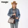image:imageWrangler Medium Tote Bag for Women Lace Crossbody Top Handle Handbags Ladies Satchel Elegant Purse for Wedding GiftCoffee