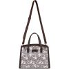 image:imageWrangler Medium Tote Bag for Women Lace Crossbody Top Handle Handbags Ladies Satchel Elegant Purse for Wedding GiftCoffee