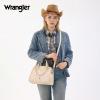 image:imageWrangler Medium Tote Bag for Women Lace Crossbody Top Handle Handbags Ladies Satchel Elegant Purse for Wedding GiftTan