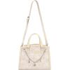 image:imageWrangler Medium Tote Bag for Women Lace Crossbody Top Handle Handbags Ladies Satchel Elegant Purse for Wedding GiftTan