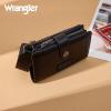 image:imageX Wrangler Womens Wallet Small Rfid Blocking Wristlet Wallets Cute Bifold Ladies Wallet with Zipper PocketBlack