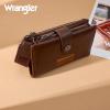 image:imageX Wrangler Womens Wallet Small Rfid Blocking Wristlet Wallets Cute Bifold Ladies Wallet with Zipper PocketCoffee