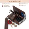 image:imageX Wrangler Womens Wallet Small Rfid Blocking Wristlet Wallets Cute Bifold Ladies Wallet with Zipper PocketCoffee