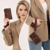 image:imageX Wrangler Womens Wallet Small Rfid Blocking Wristlet Wallets Cute Bifold Ladies Wallet with Zipper PocketCoffee