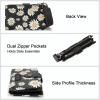 image:imageX Wrangler Womens Wallet Small Rfid Blocking Wristlet Wallets Cute Bifold Ladies Wallet with Zipper PocketFlowerblack