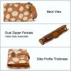 image:imageX Wrangler Womens Wallet Small Rfid Blocking Wristlet Wallets Cute Bifold Ladies Wallet with Zipper PocketFlowerbrown