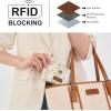 image:imageX Wrangler Womens Wallet Small Rfid Blocking Wristlet Wallets Cute Bifold Ladies Wallet with Zipper PocketFlowertan