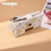 image:imageX Wrangler Womens Wallet Small Rfid Blocking Wristlet Wallets Cute Bifold Ladies Wallet with Zipper PocketFlowertan