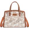 image:imageWrangler Medium Tote Bag for Women Lace Crossbody Top Handle Handbags Ladies Satchel Elegant Purse for Wedding GiftBrown