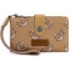 image:imageX Wrangler Womens Wallet Small Rfid Blocking Wristlet Wallets Cute Bifold Ladies Wallet with Zipper PocketDarkbrown