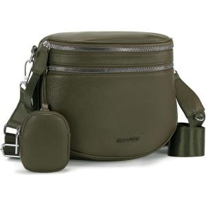image:imageMontana West Crossbody Bags for Women Large Bum Bag Sling Belt Purse Fanny Packs with Adjustable Wide StrapOlive Green