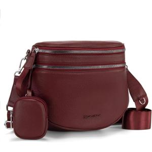 image:imageMontana West Crossbody Bags for Women Large Bum Bag Sling Belt Purse Fanny Packs with Adjustable Wide Strapburgundy