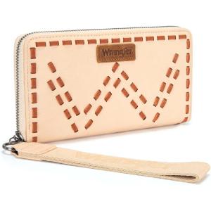image:imageMontana West Wrangler Wristlet Wallets for Women Clutch Purse Retro Western Style Card Holder with RFID WG449W130CFTan