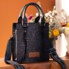 image:imageWrangler Embossed Crossbody Purse for Women Top Handle Fringe Handbags and Western Mini ToteAngel Black