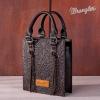 image:imageWrangler Embossed Crossbody Purse for Women Top Handle Fringe Handbags and Western Mini ToteAngel Coffee