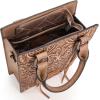 image:imageWrangler Embossed Crossbody Purse for Women Top Handle Fringe Handbags and Western Mini ToteAngel Khahi