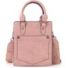 image:imageWrangler Embossed Crossbody Purse for Women Top Handle Fringe Handbags and Western Mini ToteAngel Pink