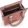 image:imageWrangler Embossed Crossbody Purse for Women Top Handle Fringe Handbags and Western Mini ToteAngel Pink