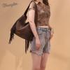 image:imageWrangler Fringe Suede Hobo Bag for Women Leather Western Fringe Purse Tassel Hippie Shoulder BagCoffee