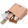 image:imageWrangler Fringe Suede Hobo Bag for Women Leather Western Fringe Purse Tassel Hippie Shoulder BagDark Pink