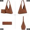 image:imageMontana West Hobo Bag Purses for Women Slouchy Soft Shoulder Handbags Tote with PouchBrown