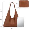 image:imageMontana West Hobo Bag Purses for Women Slouchy Soft Shoulder Handbags Tote with PouchBrown