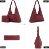 image:imageMontana West Hobo Bag Purses for Women Slouchy Soft Shoulder Handbags Tote with PouchBurgundy
