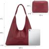 image:imageMontana West Hobo Bag Purses for Women Slouchy Soft Shoulder Handbags Tote with PouchBurgundy