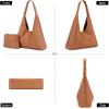 image:imageMontana West Hobo Bag Purses for Women Slouchy Soft Shoulder Handbags Tote with PouchCognac Brown