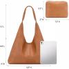 image:imageMontana West Hobo Bag Purses for Women Slouchy Soft Shoulder Handbags Tote with PouchCognac Brown