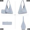 image:imageMontana West Hobo Bag Purses for Women Slouchy Soft Shoulder Handbags Tote with PouchDenim Blue