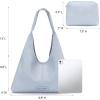 image:imageMontana West Hobo Bag Purses for Women Slouchy Soft Shoulder Handbags Tote with PouchDenim Blue