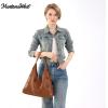 image:imageMontana West Hobo Bag Purses for Women Slouchy Soft Shoulder Handbags Tote with PouchFlower Cutout Brown
