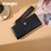 image:imageMontana West X Wrangler Wristlet Wallet Purple Daisy Floral Wallet Card Cases amp Money Organizers Large Capacity Bifold Wallets Ladies Female Travel Clutch Wallets with ID WindowBlack