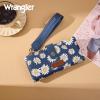image:imageMontana West X Wrangler Wristlet Wallet Purple Daisy Floral Wallet Card Cases amp Money Organizers Large Capacity Bifold Wallets Ladies Female Travel Clutch Wallets with ID WindowDaisyNavy Blue