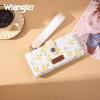 image:imageMontana West X Wrangler Wristlet Wallet Purple Daisy Floral Wallet Card Cases amp Money Organizers Large Capacity Bifold Wallets Ladies Female Travel Clutch Wallets with ID WindowDaisyApricot